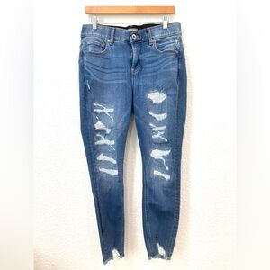 Torrid Bombshell Skinny Premium Stretch High Rise Destructed Jeans Women’s 12
